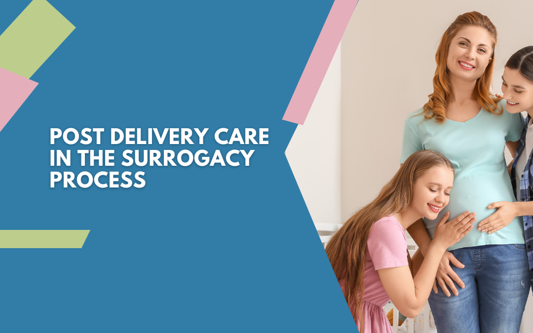 Post delivery care in the surrogacy process